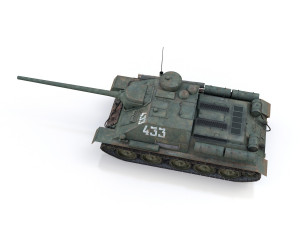 su-100 - 433 - soviet tank destroyer Modèle 3D