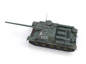su-100 - 433 - soviet tank destroyer 3D Model