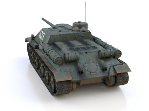 su-100 - 433 - soviet tank destroyer Modèle 3D