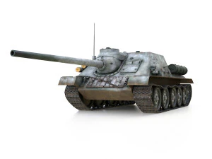 su-100 - e414 - soviet tank destroyer 3D Model