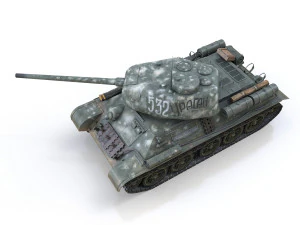 t-34 85 - soviet medium tank - 532 3D Model