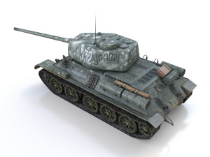 t-34 85 - soviet medium tank - 532 3D Model
