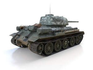 t-34 85 - soviet medium tank - 532 3D Model