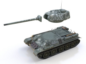 t-34 85 - soviet medium tank - 532 3D Model