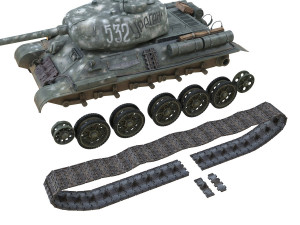 t-34 85 - soviet medium tank - 532 3D Model