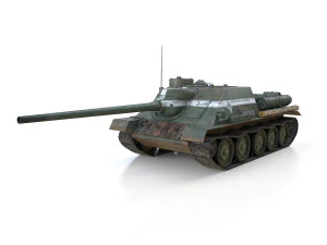 su-100 - 22 - soviet tank destroyer 3D Model