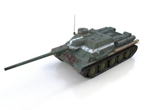 su-100 - 22 - soviet tank destroyer 3D Model