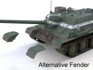 su-100 - 22 - soviet tank destroyer 3D Модель