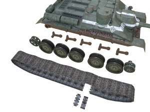 su-100 - 22 - soviet tank destroyer 3D Модель