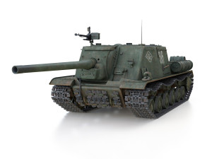 isu-122 - 316 - soviet heavy self-propelled 3D-Modell