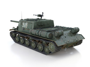 isu-122 - 316 - soviet heavy self-propelled 3D-Modell