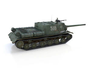 isu-122 - 316 - soviet heavy self-propelled 3D Model