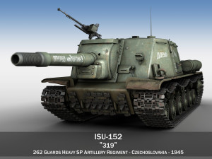 isu-152 - 319 - soviet heavy self-propelled 3D मॉडल