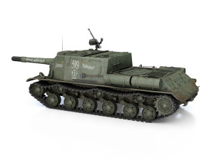 isu-152 - 319 - soviet heavy self-propelled Modelo 3D
