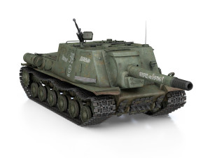 isu-152 - 319 - soviet heavy self-propelled Modelo 3D