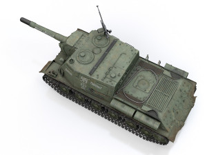 isu-152 - 319 - soviet heavy self-propelled Modelo 3D