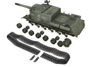 isu-152 - 319 - soviet heavy self-propelled Modelo 3D