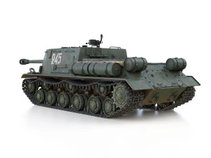 isu-122s - 245 - soviet assault 3D Model