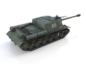 isu-122s - 245 - soviet assault 3Dモデル