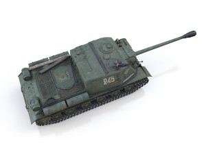 isu-122s - 245 - soviet assault 3Dモデル