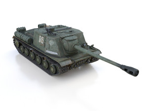 isu-122s - 245 - soviet assault 3Dモデル
