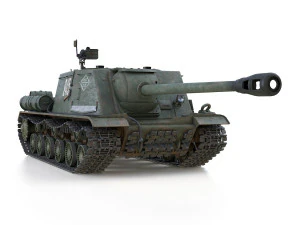 isu-122s - 245 - soviet assault 3D Model