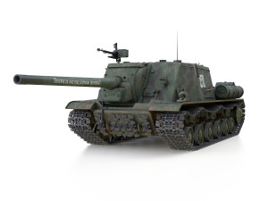 isu-122 - 3338 - soviet heavy self-propelled 3D-Modell