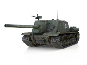 isu-122 - 3338 - soviet heavy self-propelled 3D Model