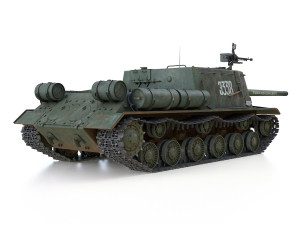 isu-122 - 3338 - soviet heavy self-propelled 3D-Modell