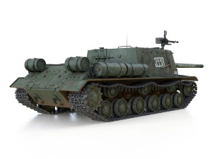 isu-122 - 3338 - soviet heavy self-propelled 3D Model