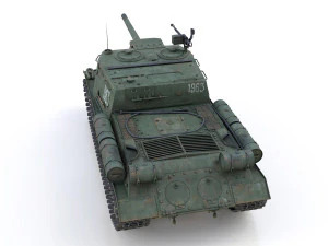 isu-122 - 1963 - soviet heavy self-propelled 3D Model