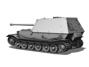 sdkfz 184 panzerjaeger tiger p elefant 3Dモデル in タンク