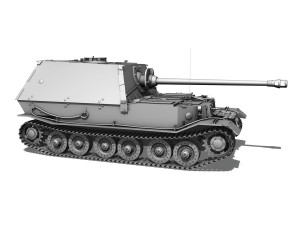 sdkfz 184 panzerjaeger tiger p elefant 3D Модель