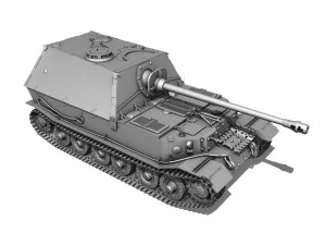 sdkfz 184 panzerjaeger tiger p elefant 3D Model