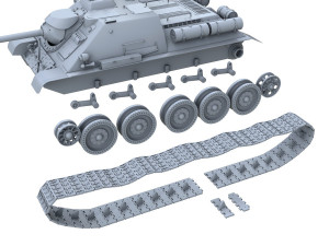 su-85 - soviet self-propelled 3D मॉडल