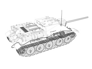 su-85 - soviet self-propelled 3D मॉडल