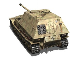 sdkfz 184 - elefant tank destroyer - tiger - 332 3Dモデル