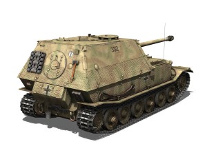 sdkfz 184 - elefant tank destroyer - tiger - 332 3Dモデル