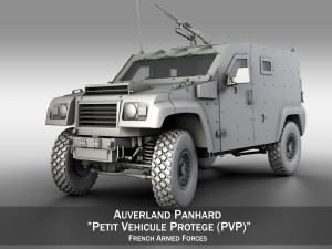 auverland panhard pvp - french army 3D 모델