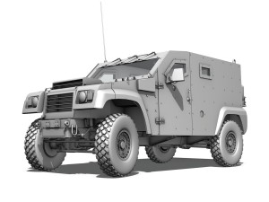 auverland panhard pvp - french army 3D Model
