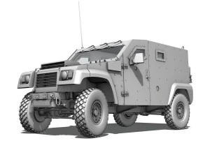 auverland panhard pvp - french army 3D Model