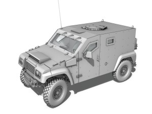 auverland panhard pvp - french army 3D Model