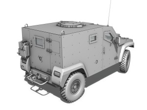 auverland panhard pvp - french army 3D Model