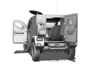 auverland panhard pvp - french army 3D Model