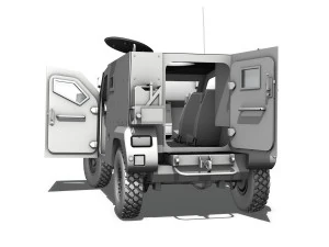 auverland panhard pvp - french army 3D Model