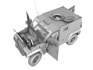 auverland panhard pvp - french army 3D Model