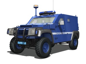 auverland panhard pvp - gendarmerie 3D 모델