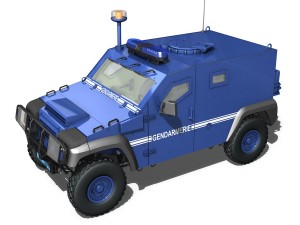auverland panhard pvp - gendarmerie 3D 모델