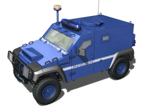 auverland panhard pvp - gendarmer&iacute;a Modelo 3D