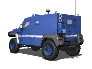 auverland panhard pvp - gendarmer&iacute;a Modelo 3D